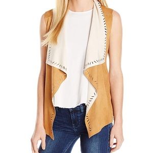 Jessica’s Simpson Brown/Ivory Suede Vest